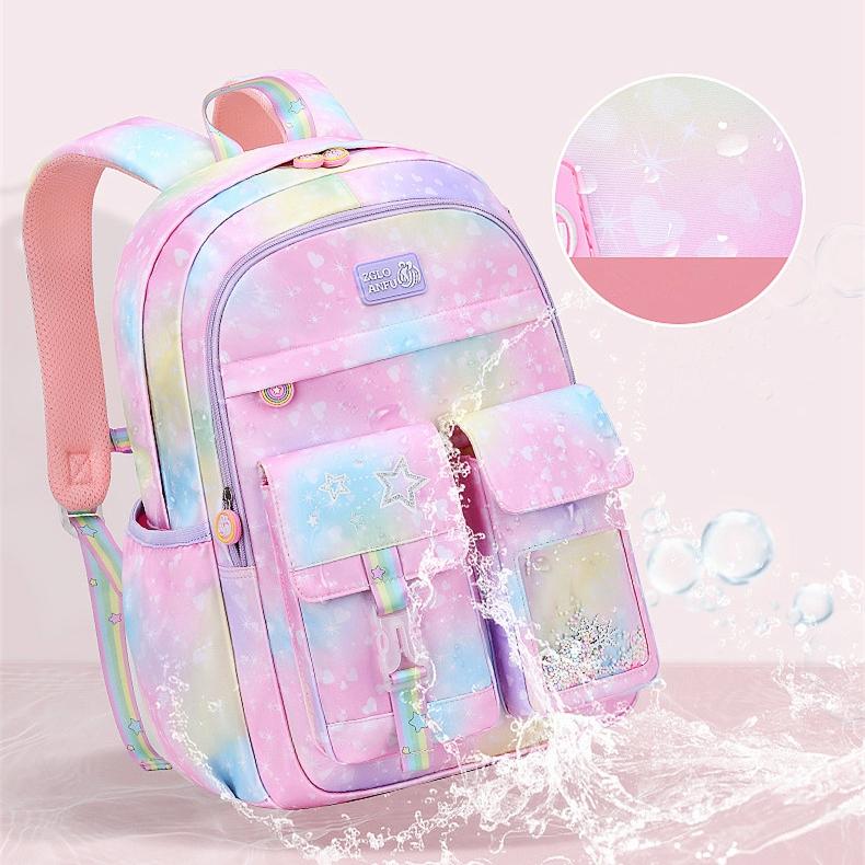 Mochilas escolares para niñas, mochilas escolares ortopédicas primarias, mochila escolar de princesa