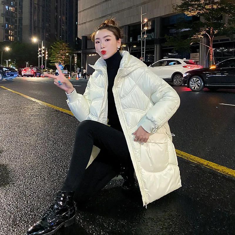 Women's All-match Western-style Padded Jacket, Women's Padded Jacket, Loose Bread Jacket, Mid-length Padded Jacket