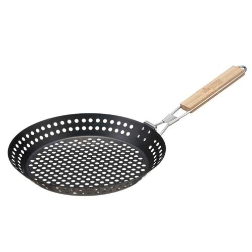 

LOGOS MAKIBI Grill PAN 81210200 Black (approx.) Diameter 30.5 x Height 3.5cm