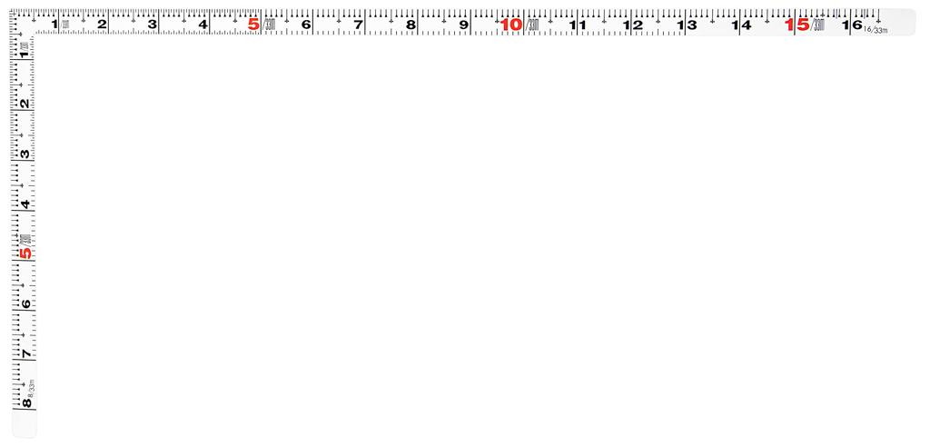 Shinwa Sokutei Flat Curved Shaku Same Size on Both 11176 Ruler, White, 1.5 (1.6 Shaku), Sides,