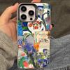 China Chic Mosaic Graffiti Green Rattan Phone Case For iPhone 17 16 15 14 13 12 11 XS XR X Pro Max Plus Colored Silver Cover