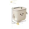 Wall-Mounted Kitchen Waste Bin with Lid - No-Drill, Over-Cabinet Trash Can 