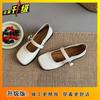 Fashion Outerwear Versatile Mary Jane Shoes Women's Spring and Summer 2025 New Retro Shallow Mouth Single Shoes Soft-soled Shoes