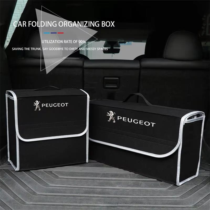 Peugeot Car Trunk Organizer Box Large Capacity Folding Storage Bag For Peugeot 3008 308 508 607 106 406 407 307 206 301 408 4008