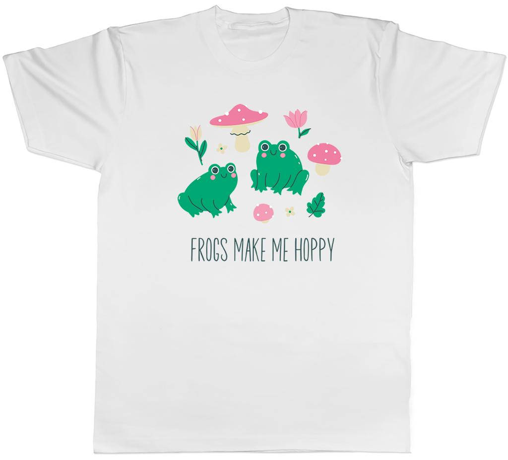 Frogs Make Me Happy Croak Toad Amphibian Lover Unisexs TShirt Tee Gift Top
