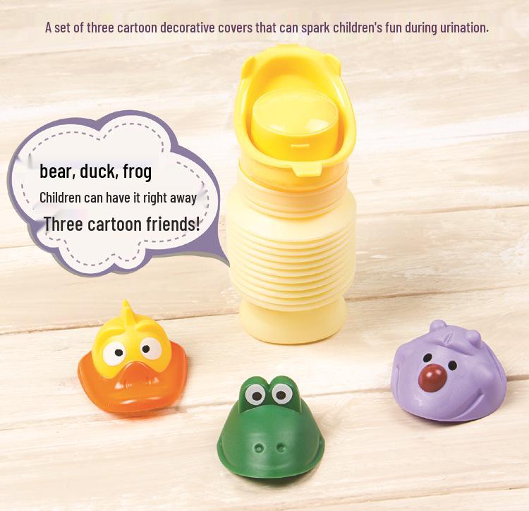 Orinal Portátil de Coche de Dibujos Animados para Niños - Inodoro de Viaje de Emergencia