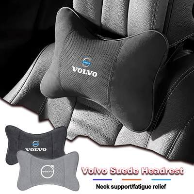 Car Seat Headrest Auto Logo Neck Spine Protect Pillow For V60 XC90 S60 C30 XC60 V50 V70 S90 XC40 S80 V90 EM90 C40 S40 S80L