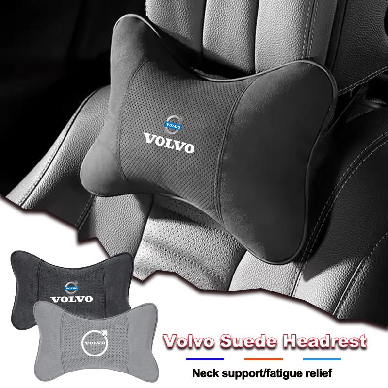 Car Seat Headrest Auto Logo Neck Spine Protect Pillow For Volvo V60 XC90 S60 C30 XC60 V50 V70 S90 XC40 S80 V90 EM90 C40 S40 S80L