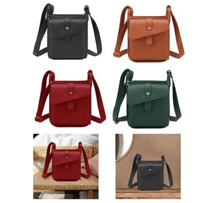 Leather Shoulder Bag Casual Wallet Shopping Bag Satchel Crossbody Bag Purse for Business Outdoor Travel Commuting Woman and Man