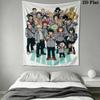My Hero Academia Wall Tapestry Aesthetic Wall Hanging Printed Fabric Blanket Decorative Tapestries for Bedroom Living Room Home Decor