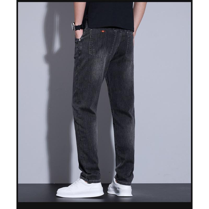 

Летние тонкие мужские джинсы Новые универсальные свободные повседневные мужские джинсы слим-фит 38