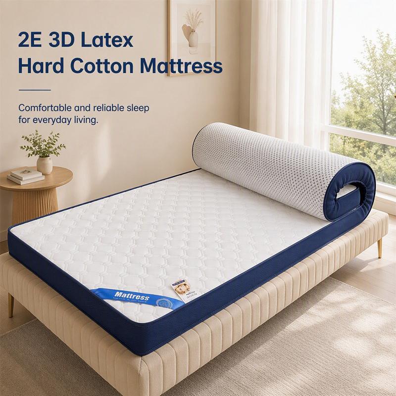 Stereo Latex Hartbaumwolle Matratze Rutschfeste Stützende Matratze Für Wohnheim Wohnung Hotel Nutzung