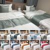 1.2/1.5/1.8/2.0m Jacquard Bed Runner Scarf Soft Luxury Bedding Protector Slipcover Bedroom Guestroom Hotel Wedding Room Decor