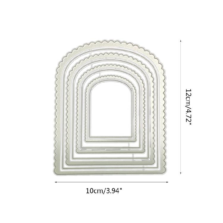 Nesting Arch Cutting Dies Embossing Die Cuts for Gift Card Making
