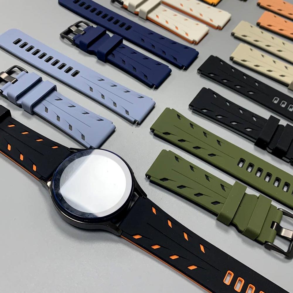 Cinturino per Orologio in Silicone da 22mm per HUAWEI WATCH 5 4 GT 6 Pro GT 5 4 46mm Braccialetto Sostitutivo per AMAZFIT BALANCE 2 BIP6 GTR 4 Cinturino Sportivo