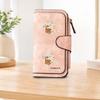 Cat Eating Potato Chips Long Zipper Wallet, Large Capacity Card Holder, Unisex Clutch Bag, Fashionable Zipper Coin Purse, Suitable for Daily Use, A