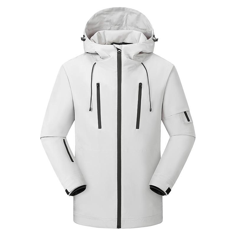 New heating jacket 5-zone intelligent heating USB electric heating DC warm windproof hooded jacket