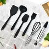 Silicone Cooking Utensils 6pcs/Set Non-Stick Spatula Kitchen Tools Orange