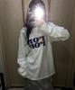 RONRON Pattern Logo Long Sleeve White