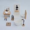 1/12 Dollhouse Simülasyon Lavabo Küvet Tuvalet Modeli Dollhouse Banyo Dekor Bebek Evi Minyatür Mobilya Aksesuarları