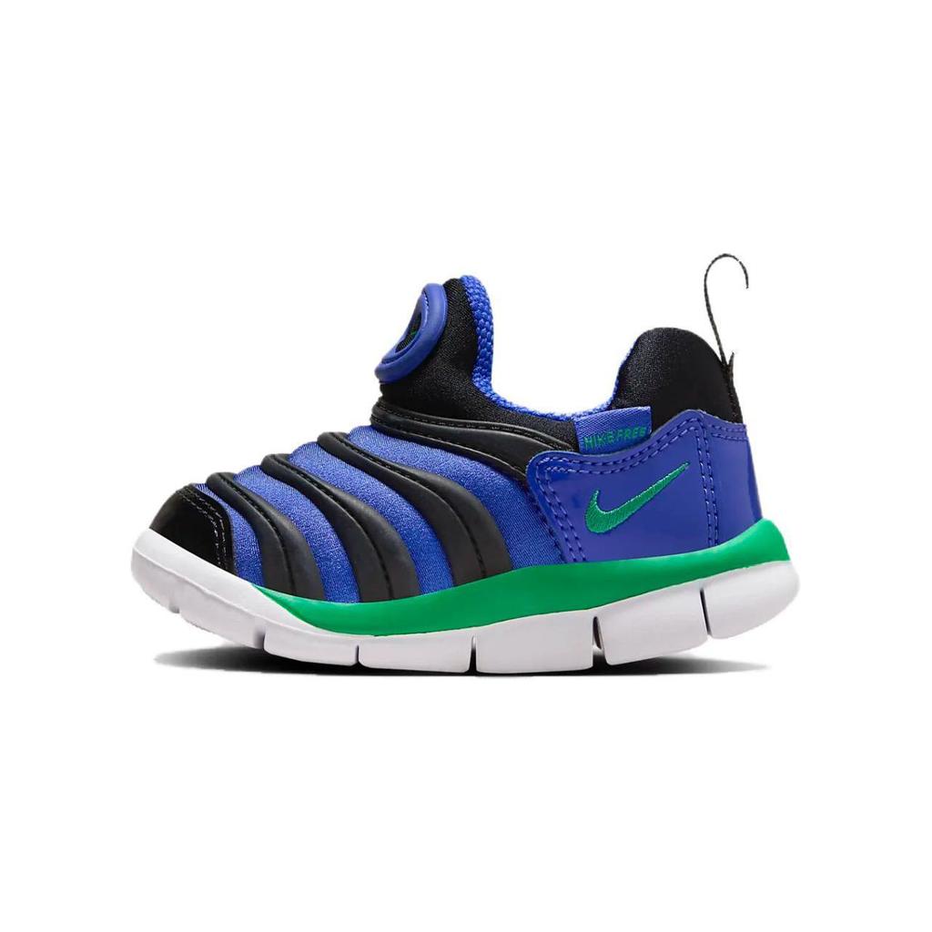 Nike Dynamo Free Slip-Resistant Low-Top Walking Shoes Baby Shoes Blue Black 343938-512