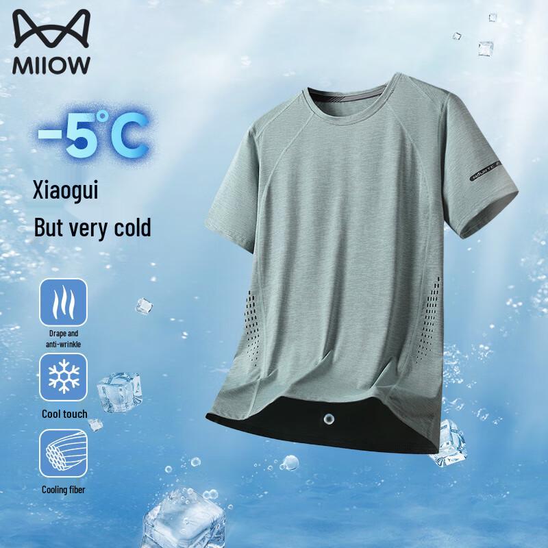 MiiOW Men s Ice Silk Quick-Dry T-Shirt L 1970₽