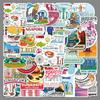 50 Singapore Cartoon Outdoor Scenery Stickers - Waterproof Travel & Journal Decoration