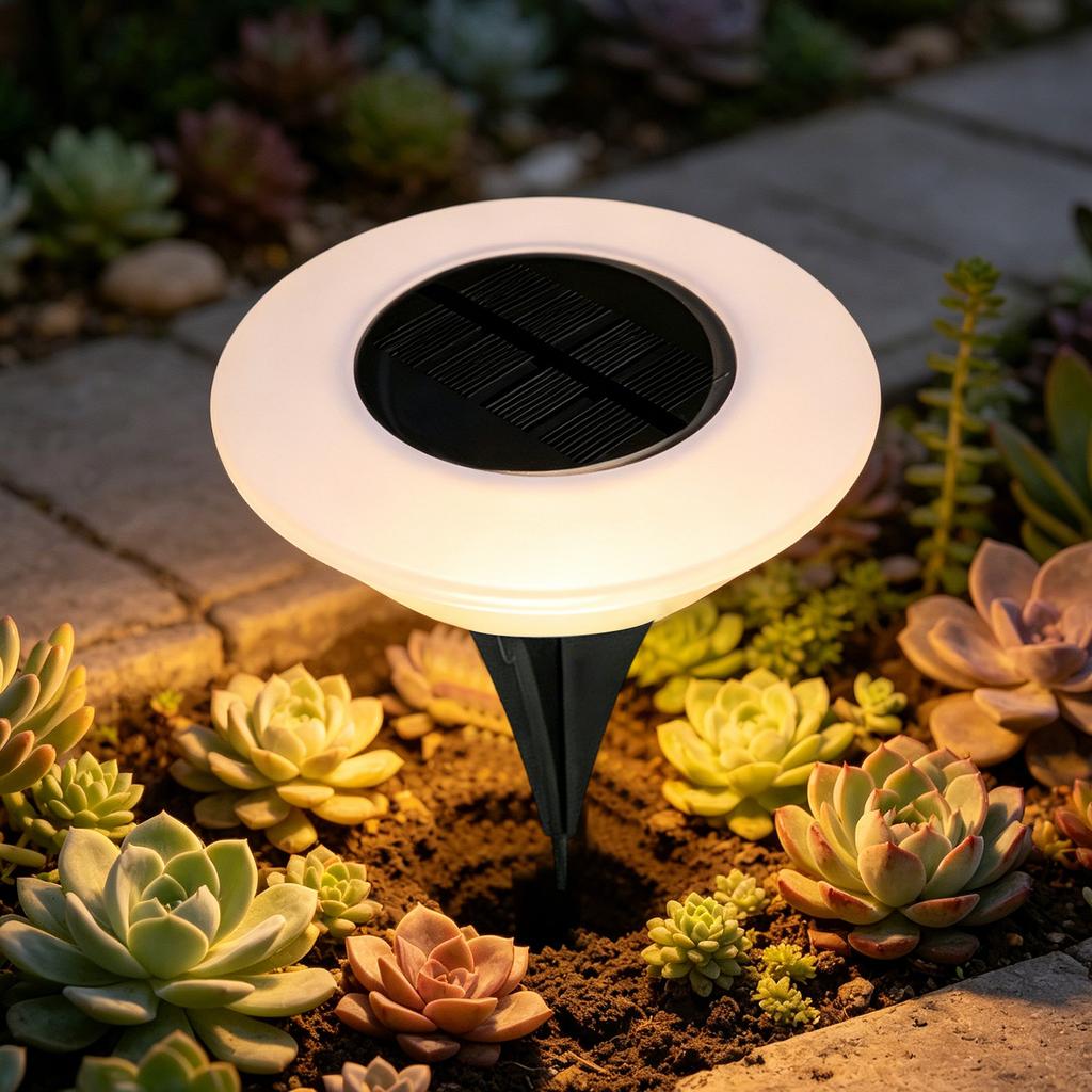 Solar Ground Lights Outdoor Waterproof LED Garden Pathway Lights Solar Powered Lawn Lamps for Yard Patio Walkway Decoration