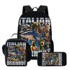Wooden Stick Man Brain Rot Schoolbag High Definition Printing Leisure Cross Border Light Backpack