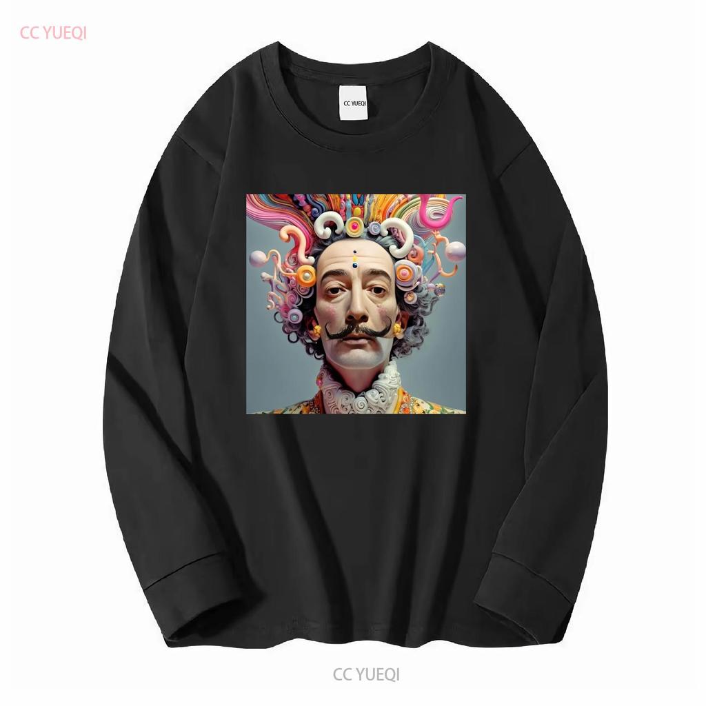 SALVADOR DALI T SHIRT abstract surrealism mens boys new long or short sleeves vintage Washed Soft homme Breathable Slightly