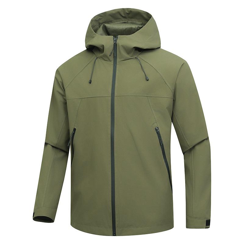 Mountain Outdoor Jacket Couple Coat Hooded Top Windproof Waterproof and Anti-fouling Mountaineering Suit Lightweight