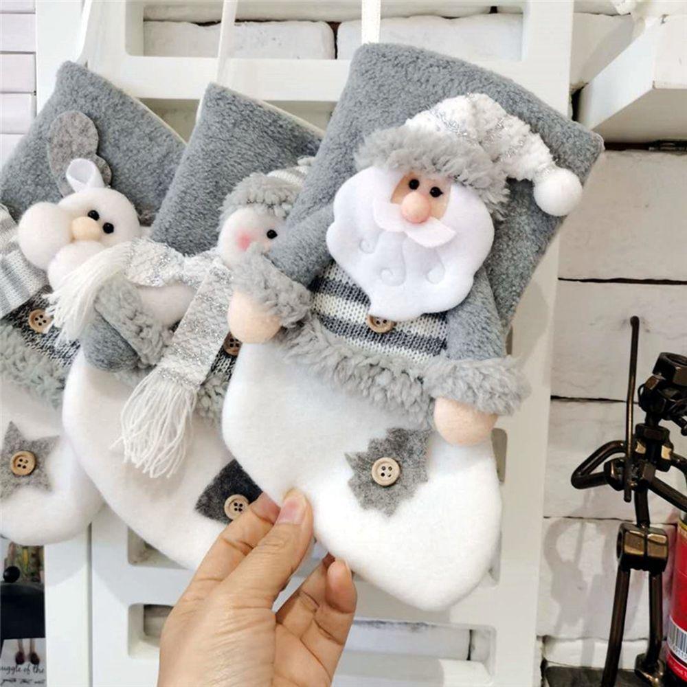 

New Year Gift Bag Christmas Tree Sacks Decorations for Home Christmas Stocking Candy Bag Ornament