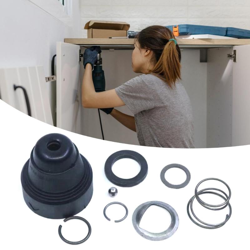 Replacement Spring and Ball Bearing Chuck Cover Kit for GBH2-20/24 GBH2-26 Impact Driver Bit Holders Accessories