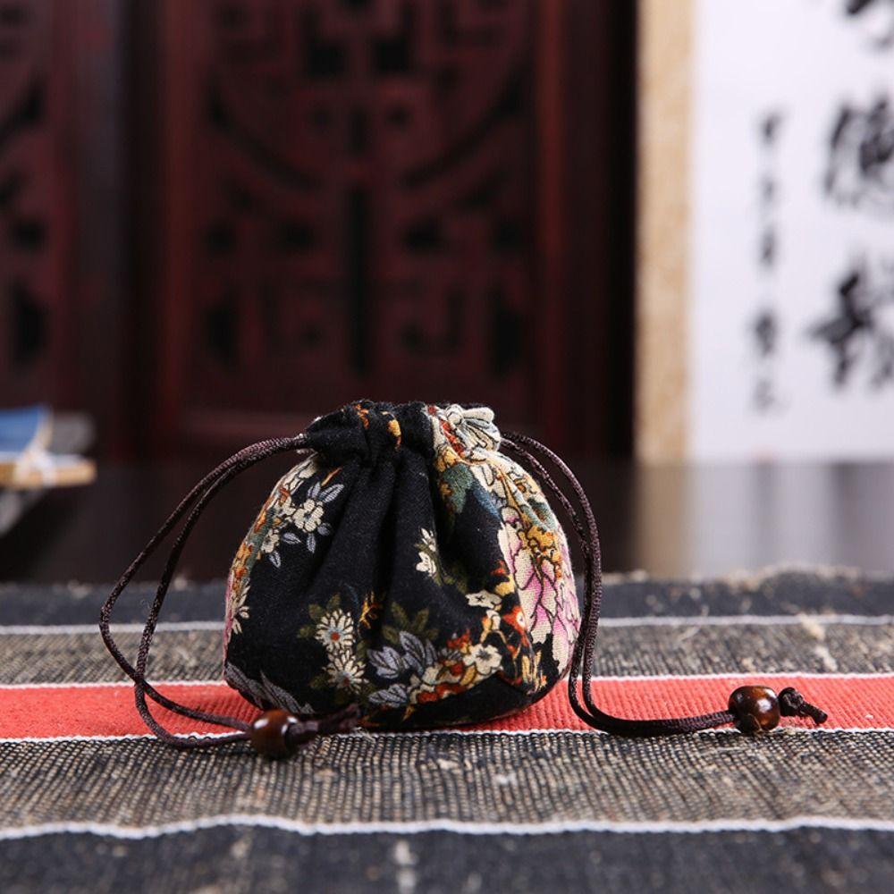 Drawstring Bundle Pocket Cotton Linen Teaware Storage Bag Teapot Bundle Pocket Tea Tools Teacup Bag