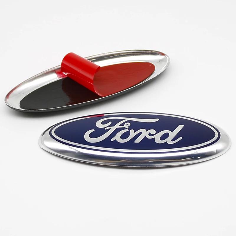 Adesivo per Auto Ford 1PZ 14,5 CM Emblema Badge Adesivo Logo Cofano Anteriore Auto Per Ford Mondeo Explorer edge Focus fiesta Kuga Transit Eco