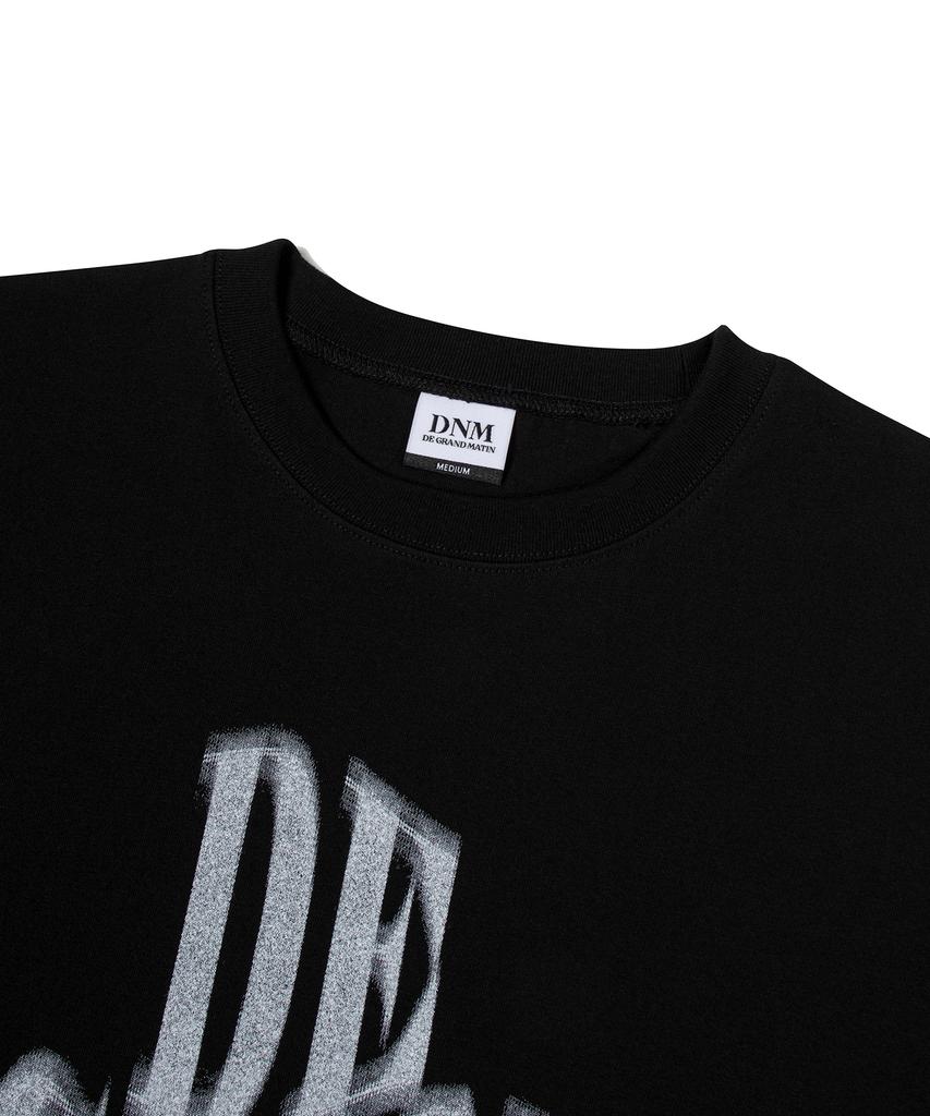 DE GRAND MATIN Blurry Logo Tee_Black