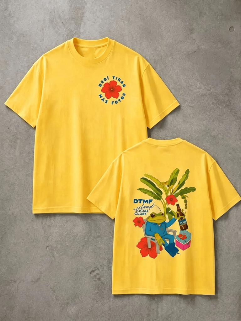 Bad Bunny DTMF Shirt Deb Tirar Ms Fotos Tshirt Unisex Shirt 2026 Summer Unisex Unisex Cotton Oversized Tshirt Street Wear Y2K