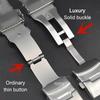 Solidna Stalowa Bransoleta do Zegarka Seiko Luksusowa z Zakrzywionym Końcem Pasek do Zegarka Oyster 20mm 22mm Pasek do Zegarka Jubilee Akcesorium