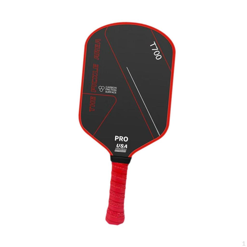 Carbon Fiber Pickleball Paddle Professional with Comfort Grip Honeycomb Core Black