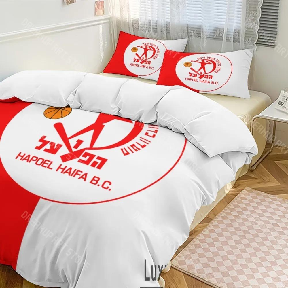 3D Print Hapoel Haifa Basketball Bedding Set Twin Queen King Full Size Duvet Cover Pillowcase Bed boys girls Adult Home