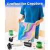 A27F-Brayer Roller For Printmaking, For Crafting, Wooden Handle Durable-Rubber Glue Roller For Ink, Paint, Great