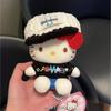Cute Hello Kitty Plush Doll Keychain Celebrity Style Backpack Hat Decoration Fashion Bag Accessory Pendant