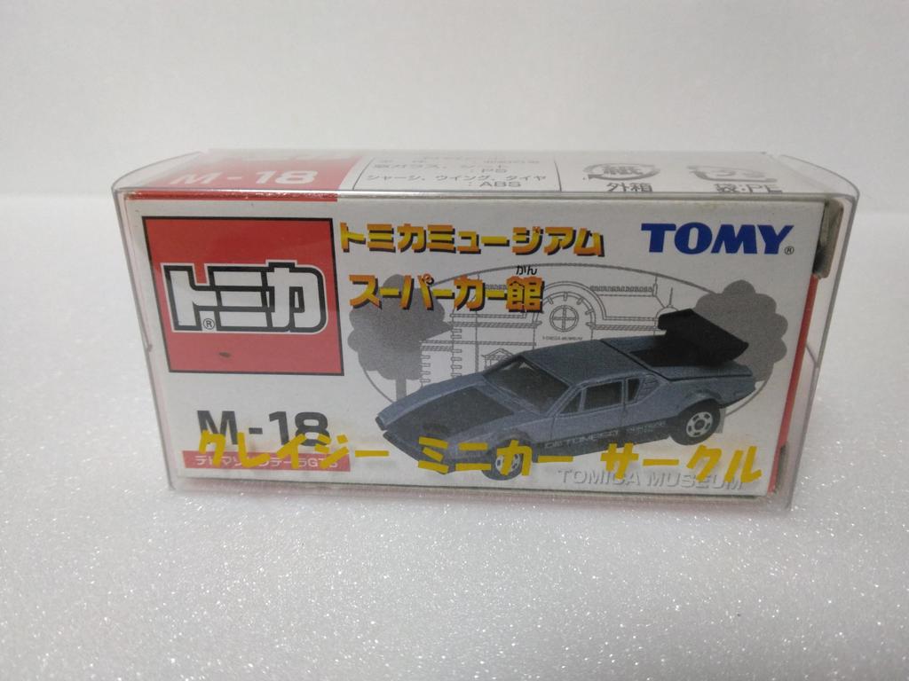 Tomica Museum M-18 DeTomaso Pantera GTS, Gray, Die-cast Minicar, Clear Case Included