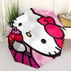 Strawberries and Hello Kitty Automatic Opening and Closing Umbrella, Lightweight 3-Fold, With Cute Cartoon Characters, Suitable for Home, Outdoor and