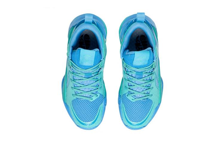 Li Ning YOUNG Sonic 10 V1 Cushioning, Wear Resistant Mid Top Basketball Shoes Neon Jade Green Teenagers YKBS022-3