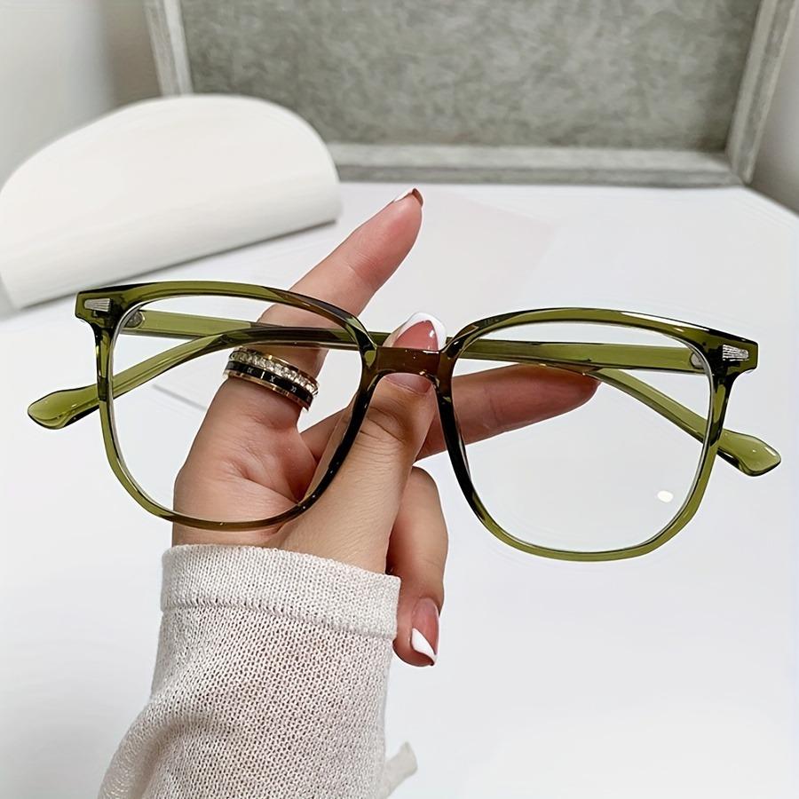 Women Blue Light Blocking Glasses Stylish Square Frame PC Lens Multiple Colors for Eye Protection Comfort