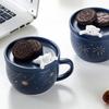 Fireworks Bear Ceramic Cup Meteor Cartoon Animal Cup Breakfast Cup Gift Cereal Water Cup Couple Cup Bear Coffee