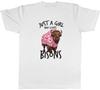 Girl Who Loves Bisons Unisexs TShirt Animal Lover Mammals Tee Gift