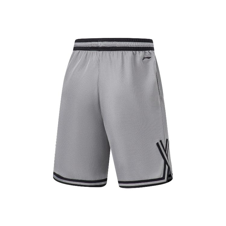 Li-Ning Badfive Elastic Waist Five-Point Shorts With Letter Print Men Shorts Shark-Gray AAPU205-3