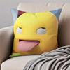 FUN CUTE NNAILONG Cushion Cover Pillowcase Antidustmite Invisible Zipper Short Plush Sofa Cushion